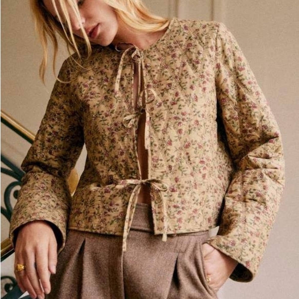 Sezane Paoline Floral Jacket NWOT